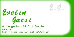 evelin gacsi business card